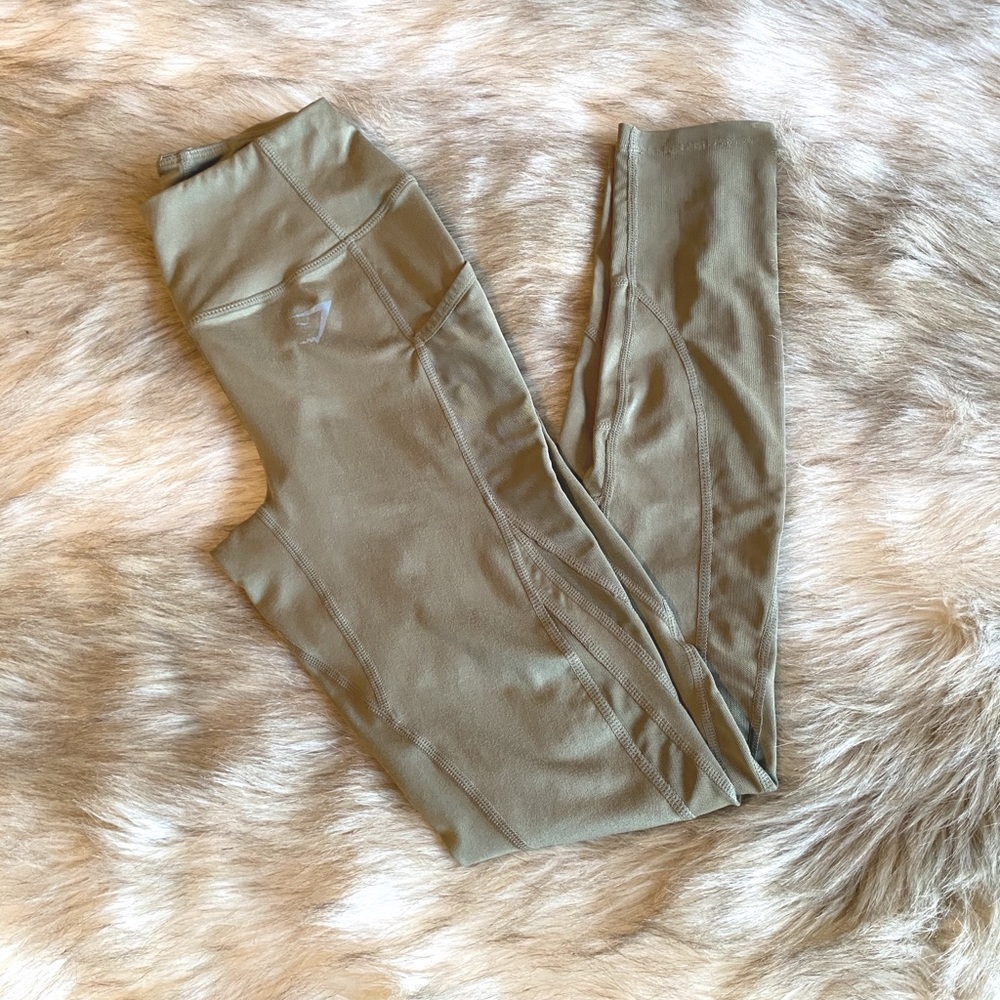 Gymshark XS Leggings Khaki green